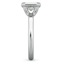 Norme de Danhov Engagement Ring in 14k White Gold With Cubic zirconia center