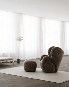 Norr11 Big Big Swivel Sheepskin Chair by Kristian Sofus Hansen &Tommy Hyldahl