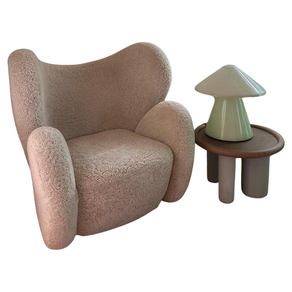 NORR11 Sheepskin Big Big Lounge Chair by KRISTIAN SOFUS HANSEN & TOMMY HYLDAHL