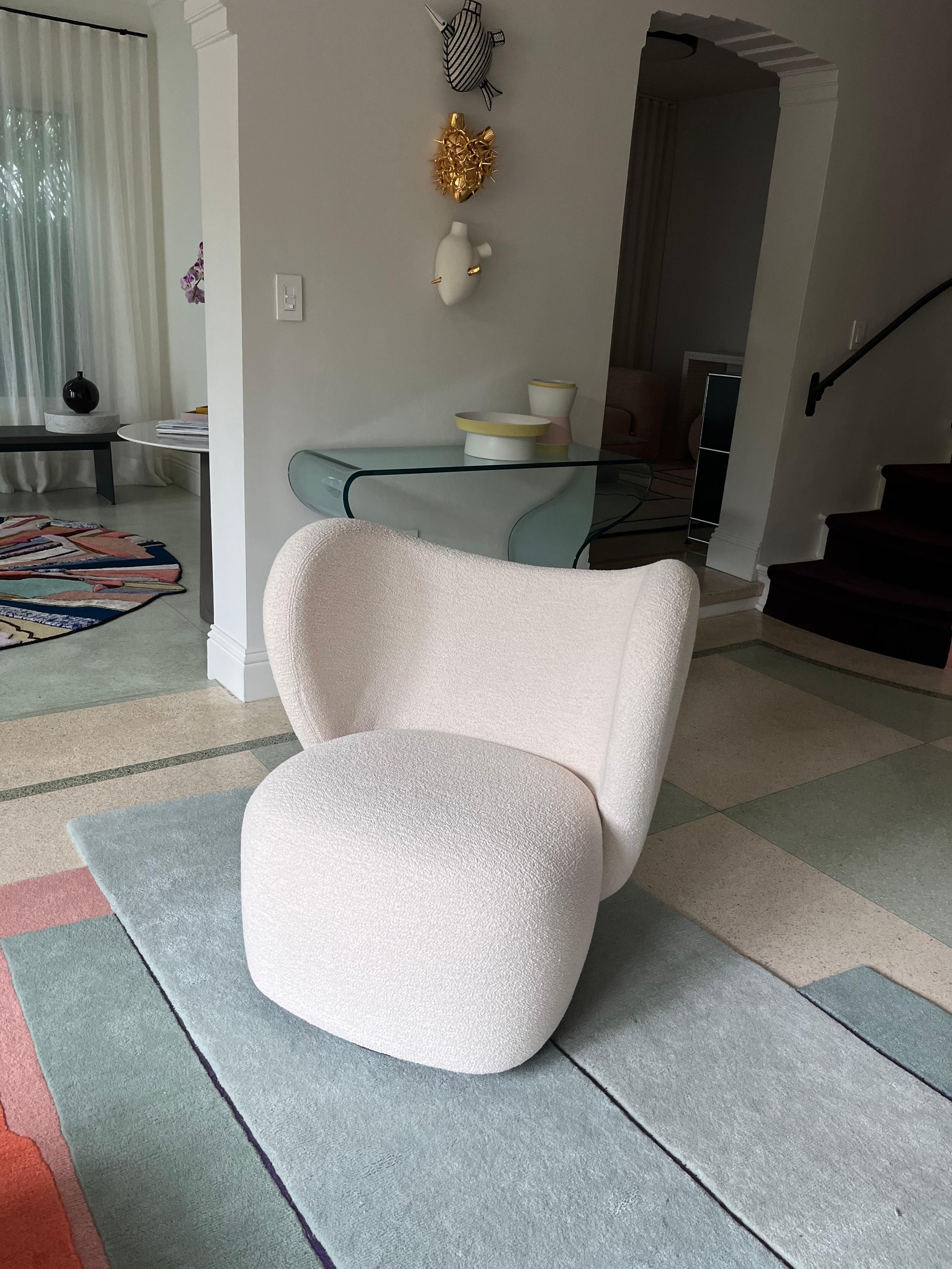 Contemporary Norr11 Swivel Little Big Chair by Hansen & Hyldahl in STOCK For Sale