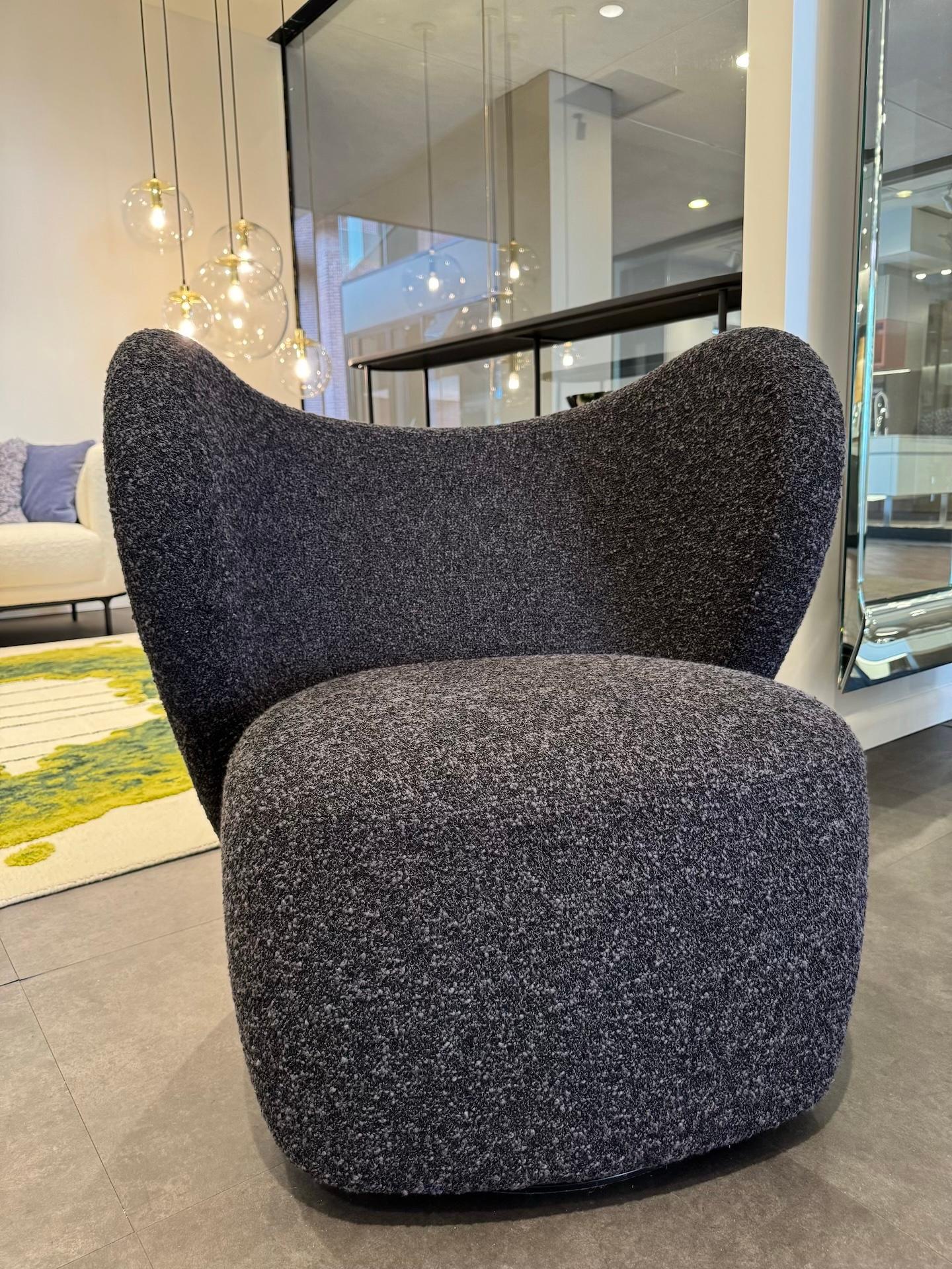 Italian Norr11 Swivel Little Big Chair by Hansen & Hyldahl in STOCK For Sale