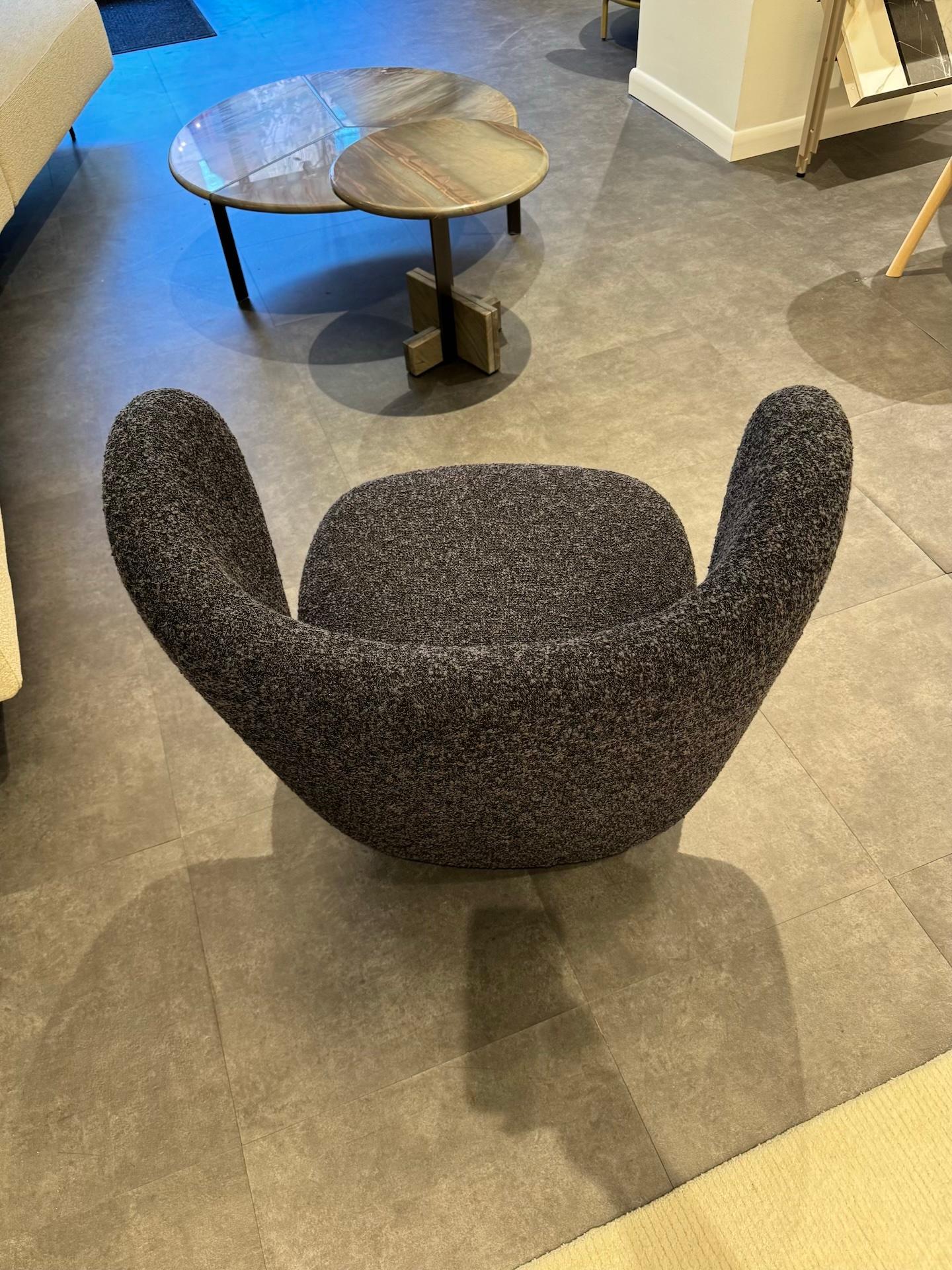 Norr11 Swivel Little Big Chair by Hansen & Hyldahl in STOCK In Excellent Condition For Sale In New York, NY