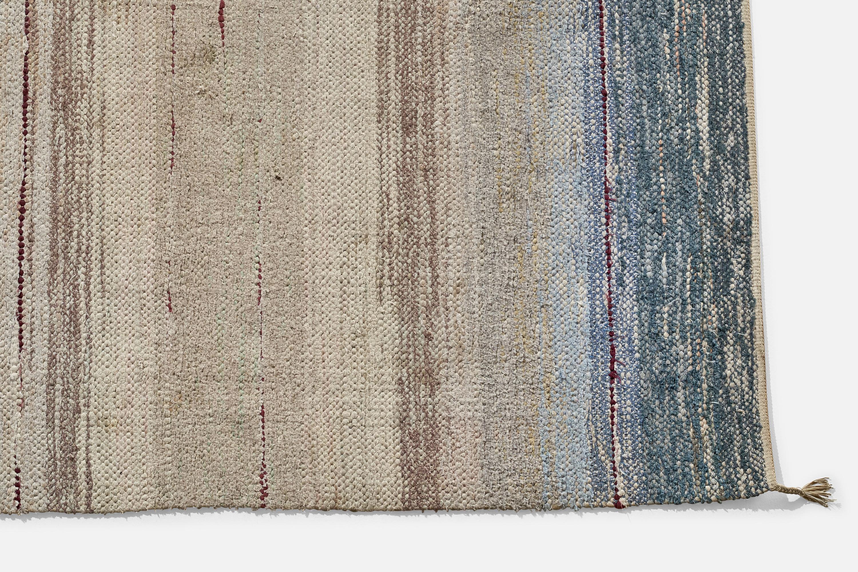 Scandinavian Modern Norrbottens Hemslöjdsförening, Carpet, Wool, Sweden, 1950s For Sale