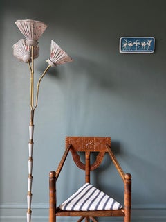 Norrman Motala Blue Crane Ceramic Wall Plaque, 1960s