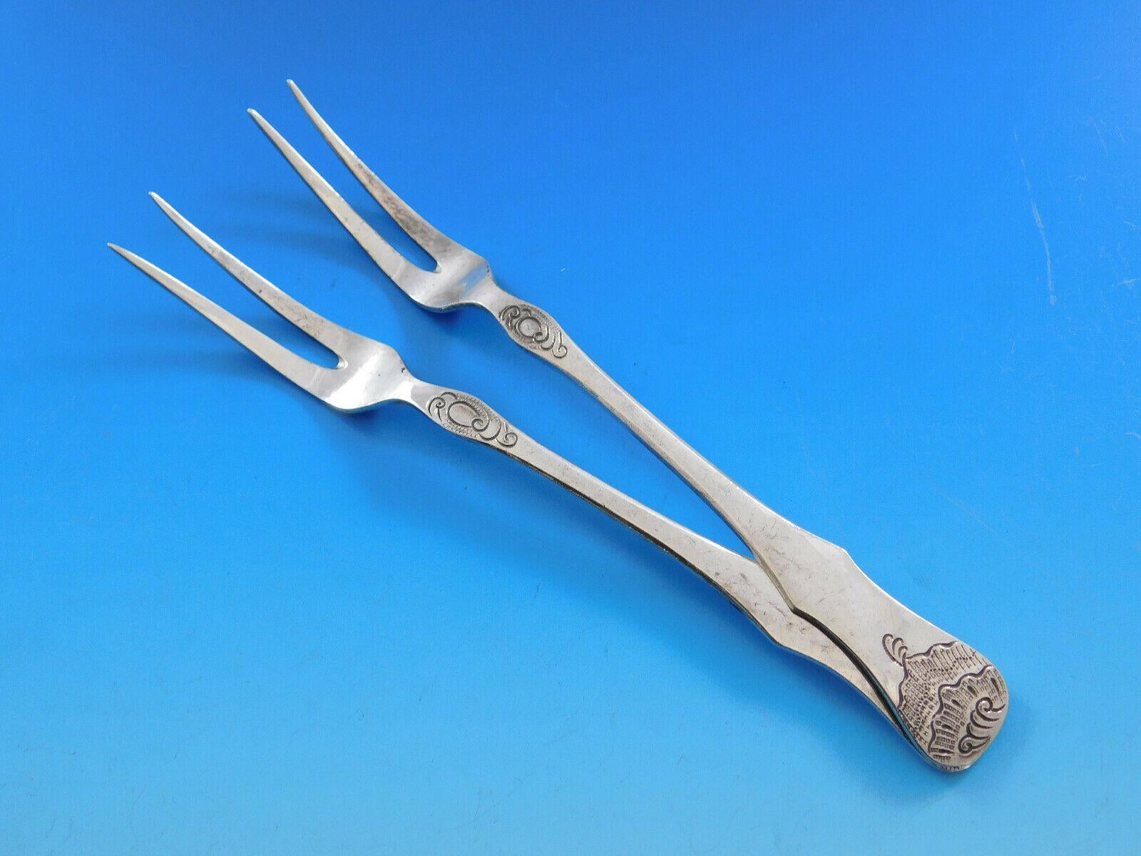 Service de couverts en argent Norrona de David Andersen 830, 60 pièces, vers 1920 en vente 3