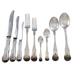 Norrona by David Andersen 830 Silver Flatware Set Dinner Service 60 Pcs c1920