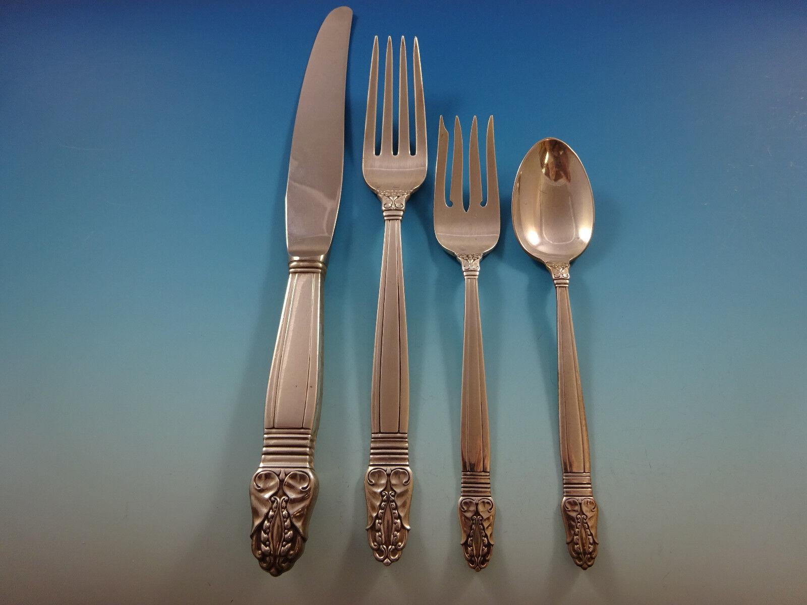 Norse by International Sterling Set di posate per la cena 8 Servizio 63 pezzi in vendita 2