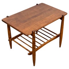 Norsemates by Leslie Diamond for Conant Ball, Rare Side Table with Lower Shelf