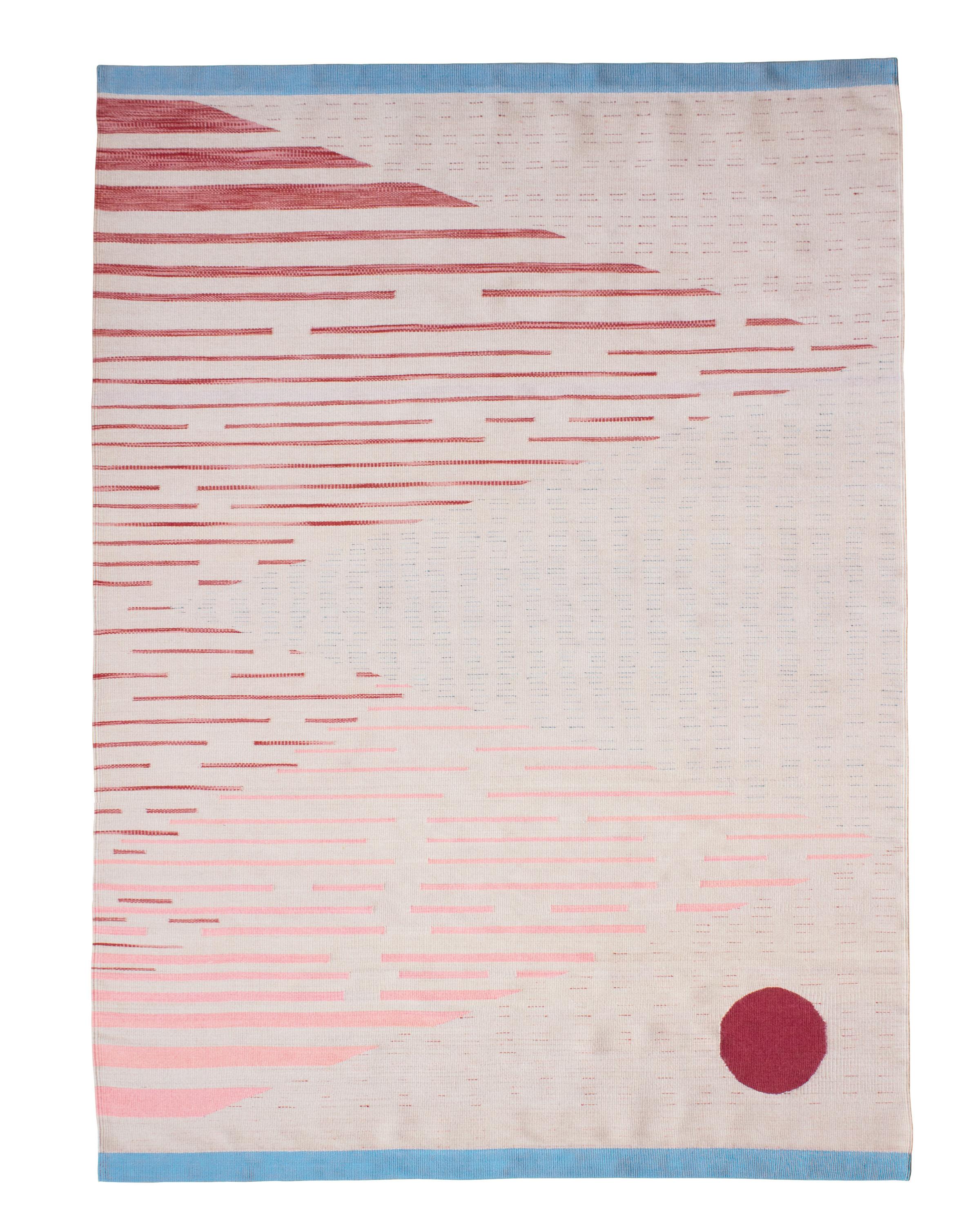 Norte 61 N03 Rug by Bi Yuu
Dimensions: D200 x 300 H cm
Material: 70% Lincoln Wool / 30% Wool-Cotton
Density: 2800 yam passes per m2.
Also Available in different dimensions. Dye: Natural.

She founded Bi Yuu with the vision that the work would