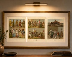 North African Daily Life & Costumes, Racinet Afrique Plates, Set of 3, 1888