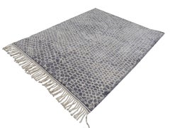 North African Moroccan Berber Rug Leopard Cheetah Design Soft Quality Gray Beige