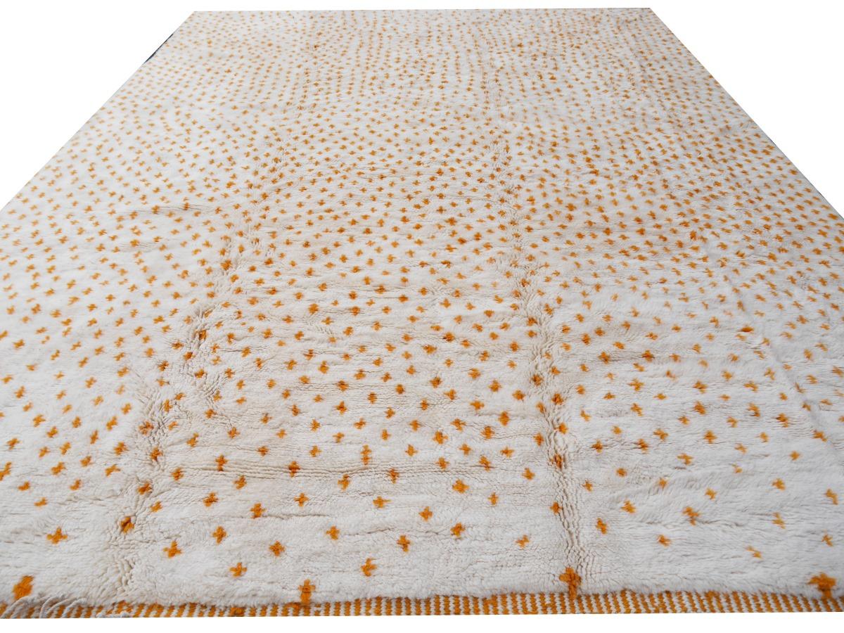 Nordafrikanischer marokkanischer Berberteppich aus Wolle mit handgeknüpftem djoharianischem Muster, 3,66 m x 3,66 m  im Angebot 2