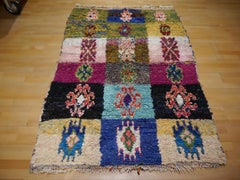 North African Tribal Khozema Rug Modern Moroccan Design