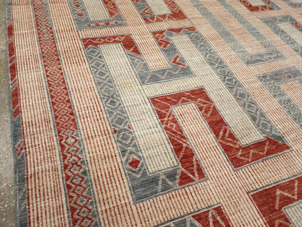 Tribal North African Tuareg Inspired Turkish Room Size Carpet For Sale