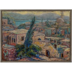 North African Waterfront Painting