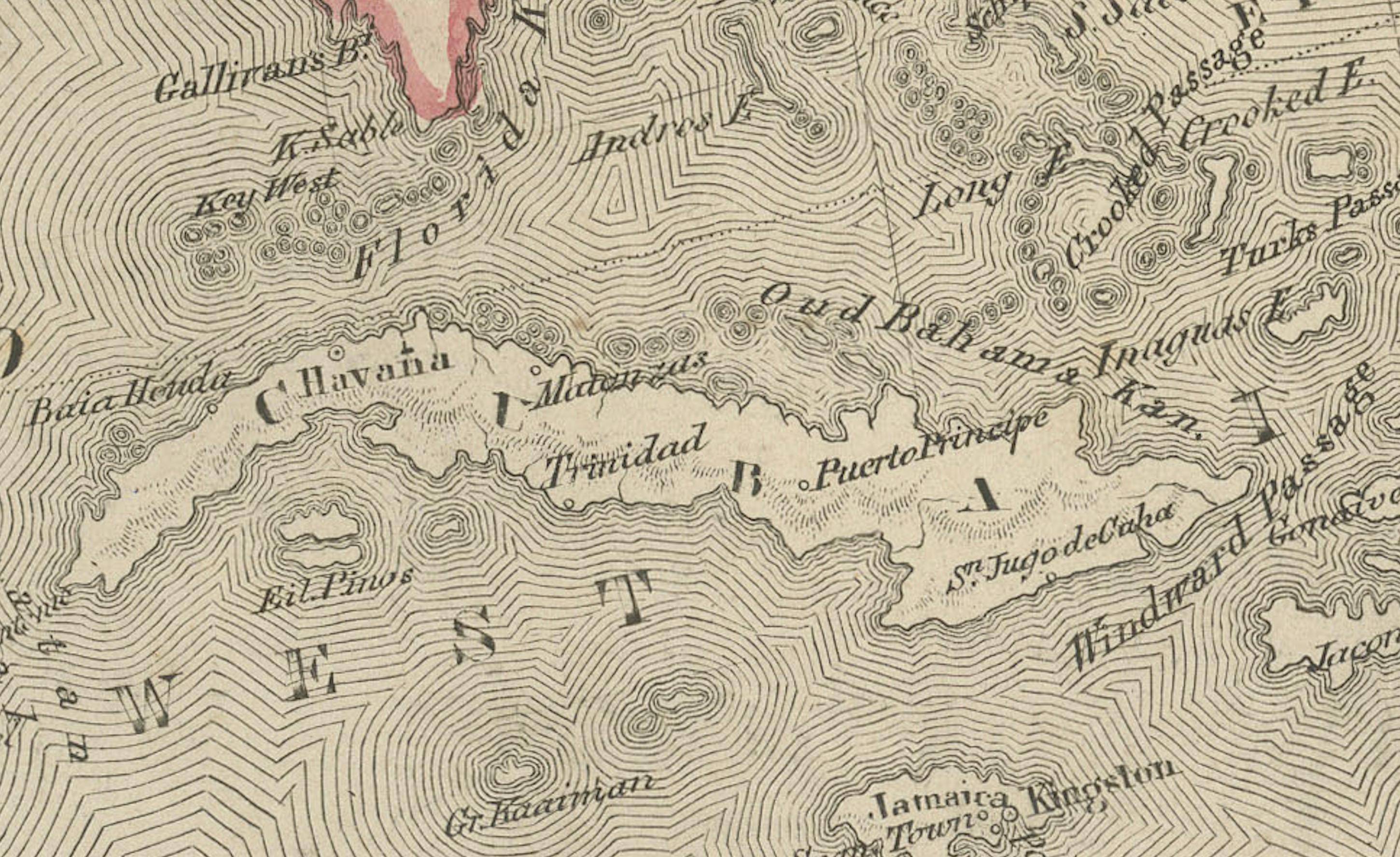 Mappa del Nord America con Stati Uniti, Canada e Messico - Nieuwe Hand-Atlas, 1876 In condizioni buone in vendita a Langweer, NL