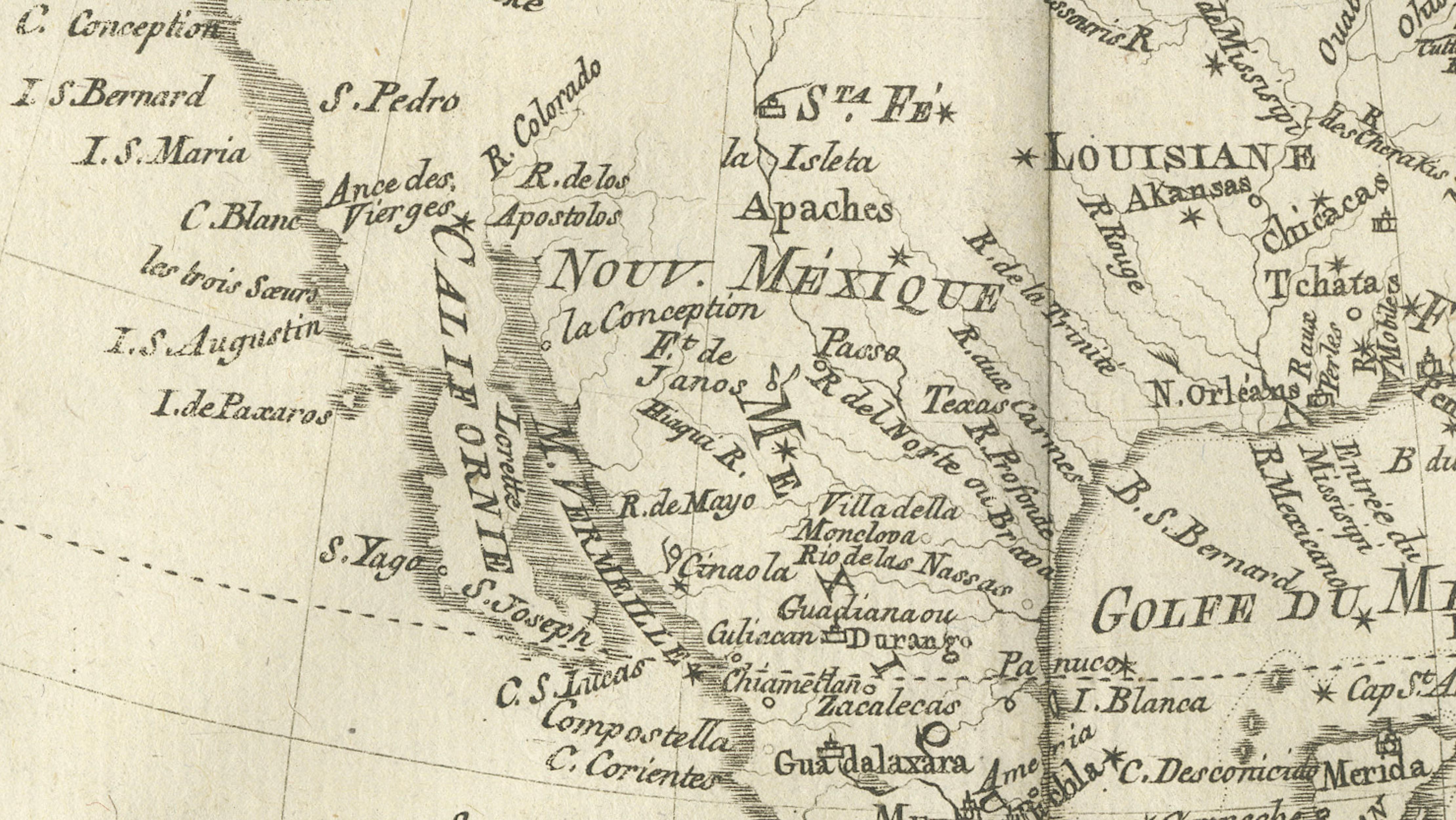 North America & the Pacific – Rigobert Bonne’s Enlightenment Map, c.1780