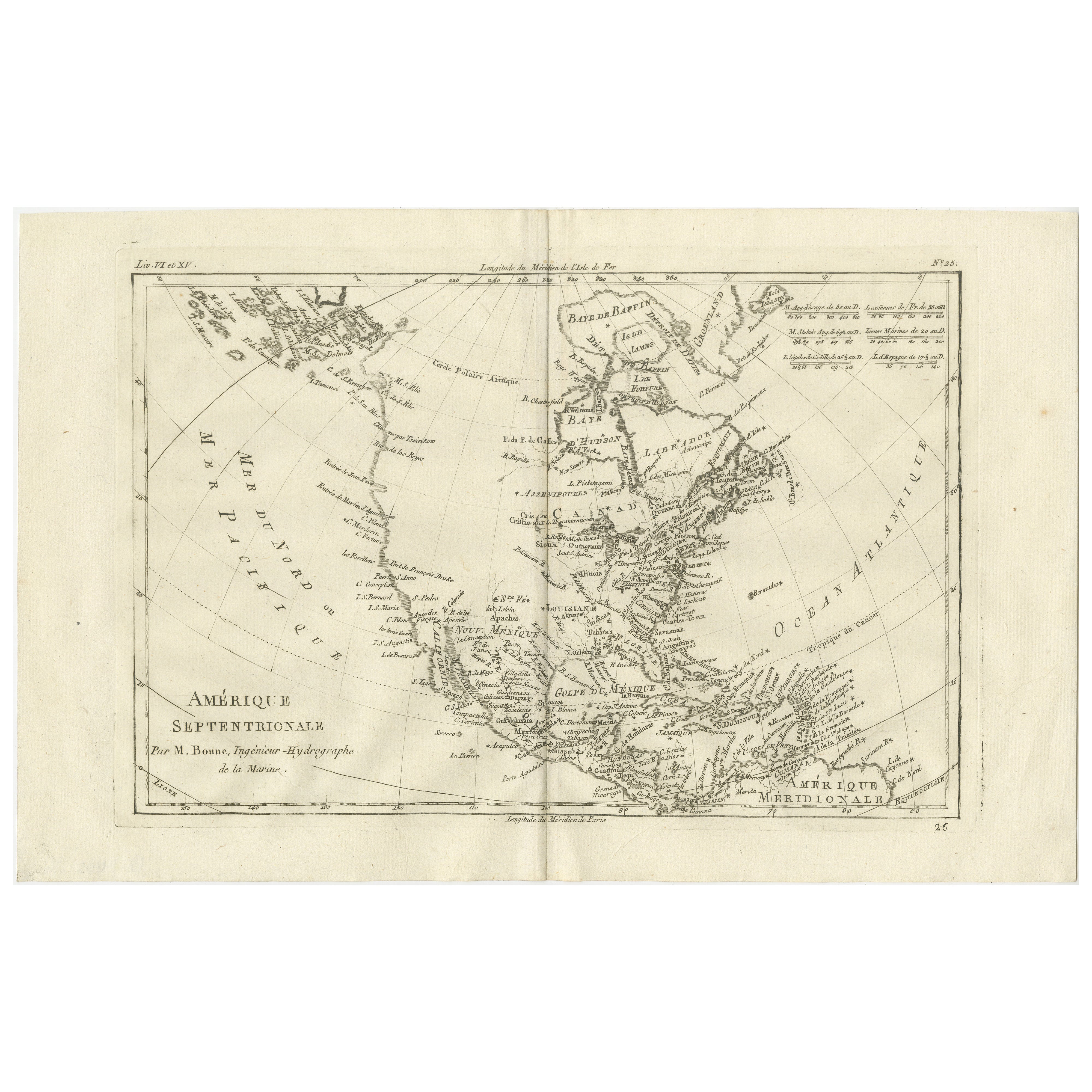 Nordamerika und der Pazifik - Rigobert Bonne
s Aufklärungskarte, ca. 1780