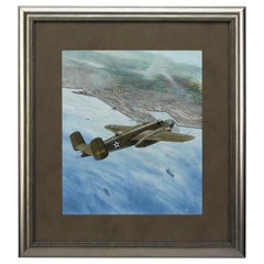 "Avión North American B-25B Mitchell" de Steve Ferguson, Pintura en técnica mixta