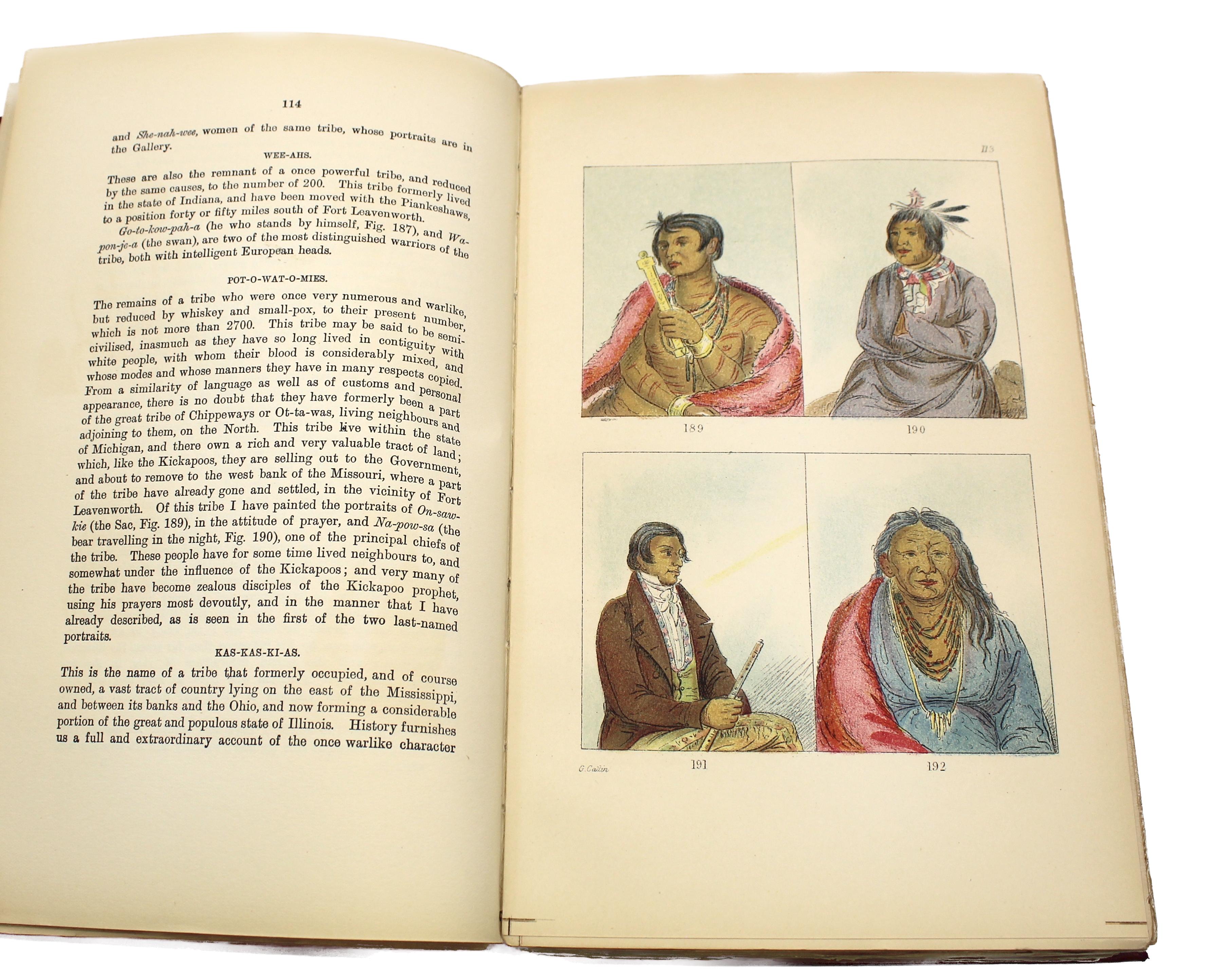 Les Indes nord-américaines de George Catlin, deux volumes, première édition par subvention, 1926 en vente 7