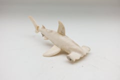 North American Moose Antler Carving of Hammerhead Shark