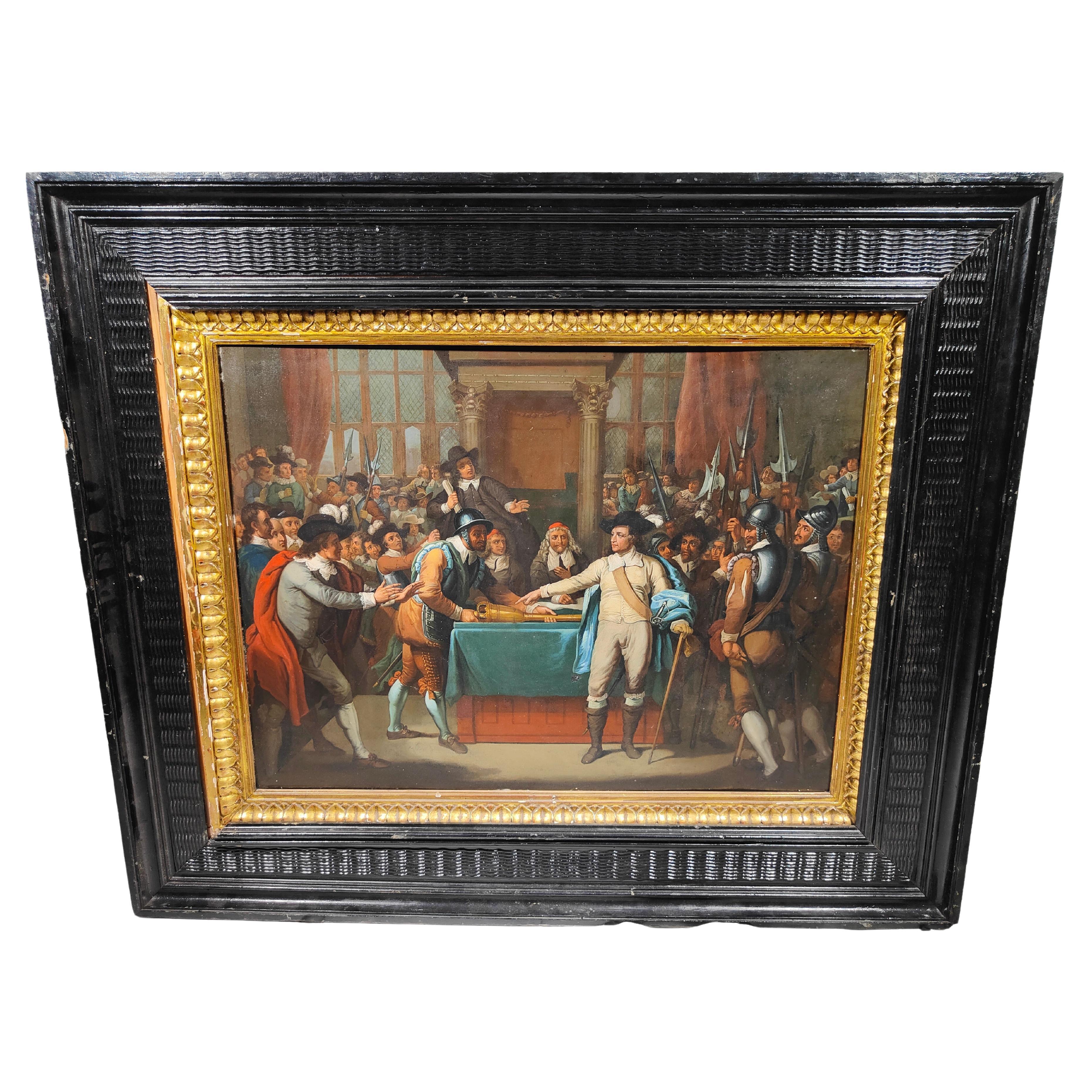 North American Painting  Late 18th Century For Sale
