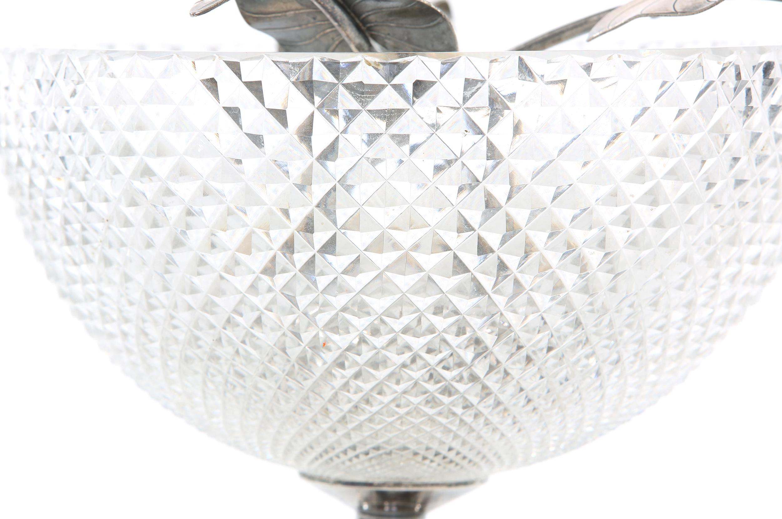 North American Silver Plated / Cut Crystal Centerpiece 2