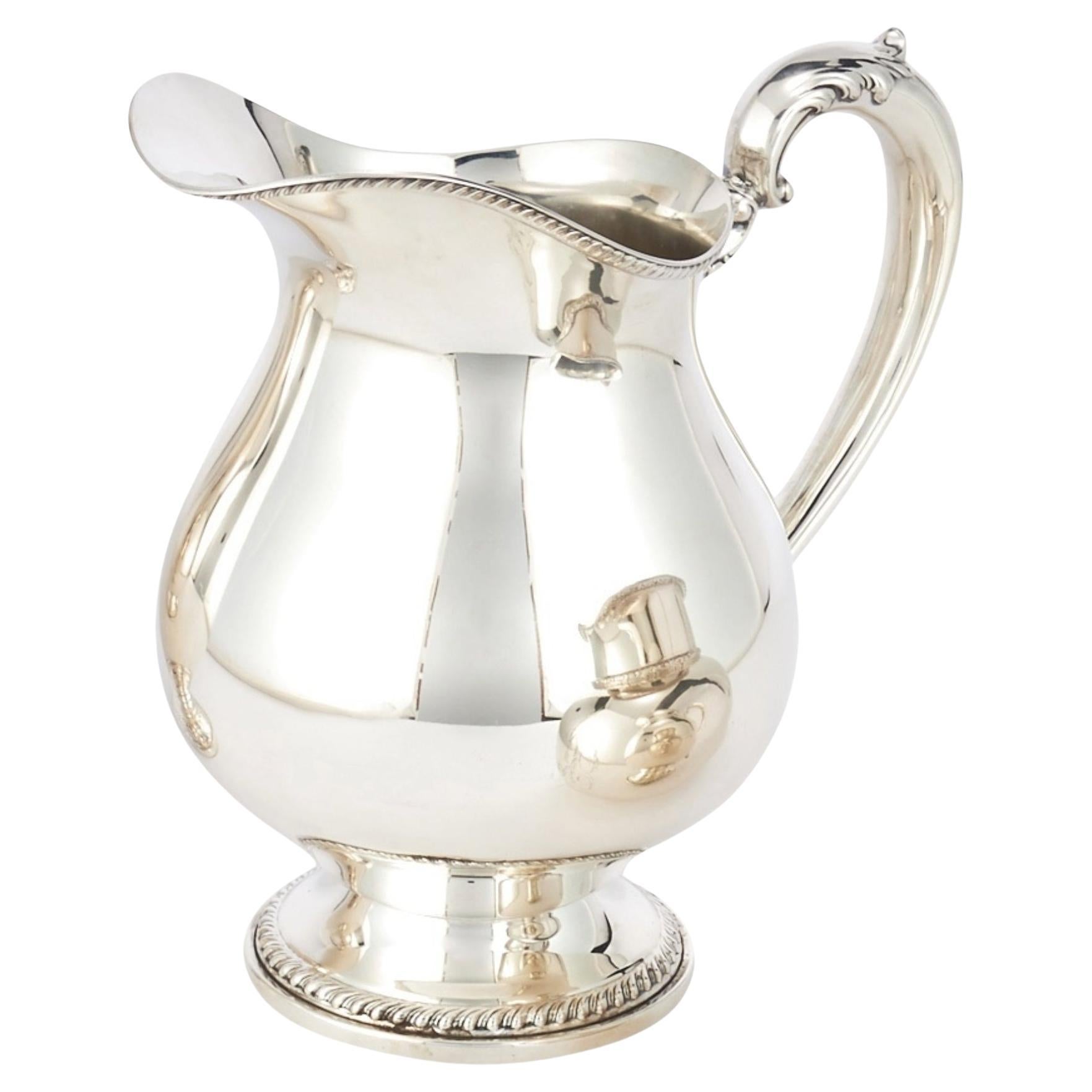 North American Sterling Silver Tableware Serveware Pitcher For Sale