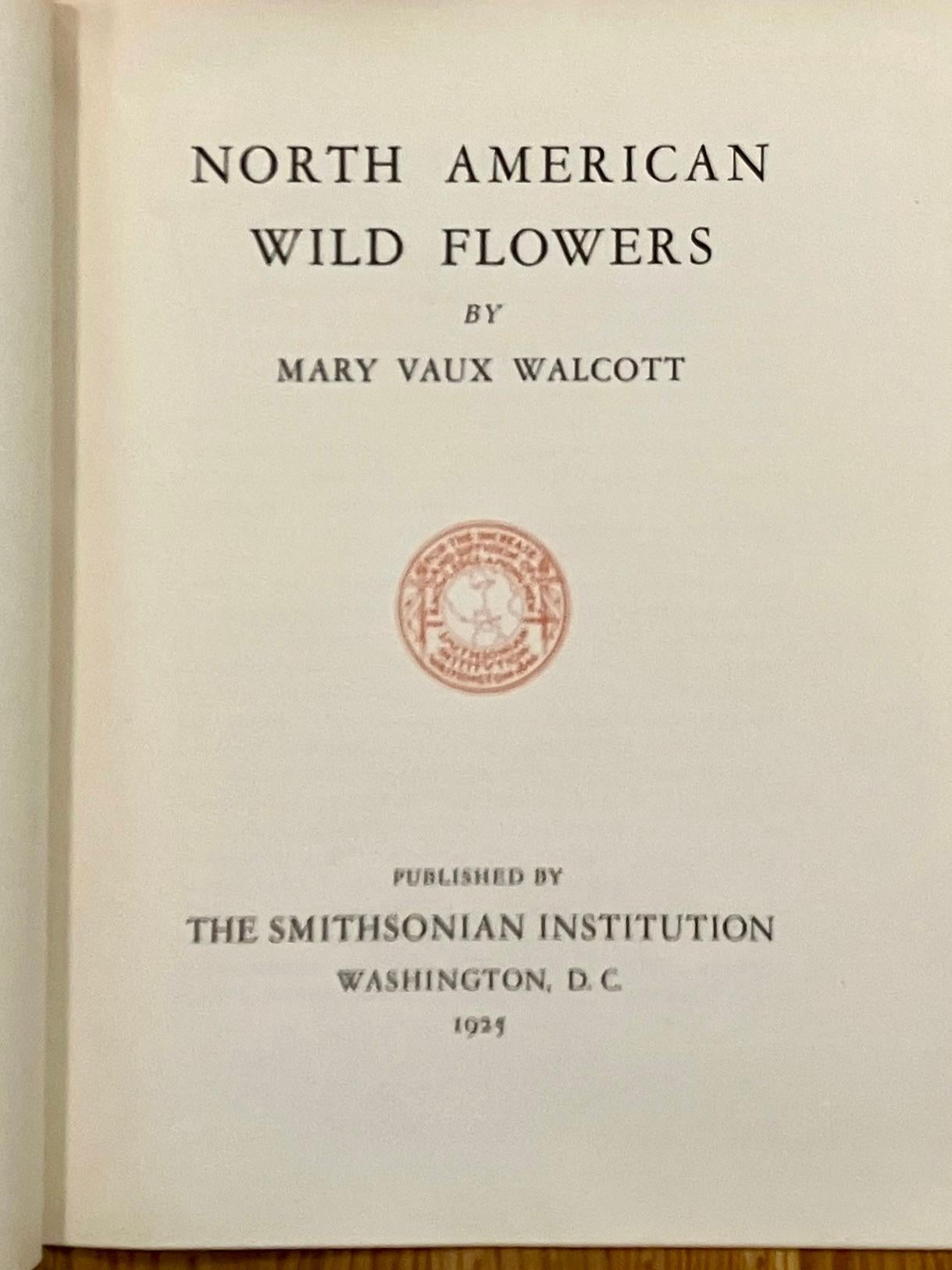 Flores Silvestres de Norteamérica por Mary Vaux Wolcott 6 Volúmenes Edición Limitada Rara Cuero en venta