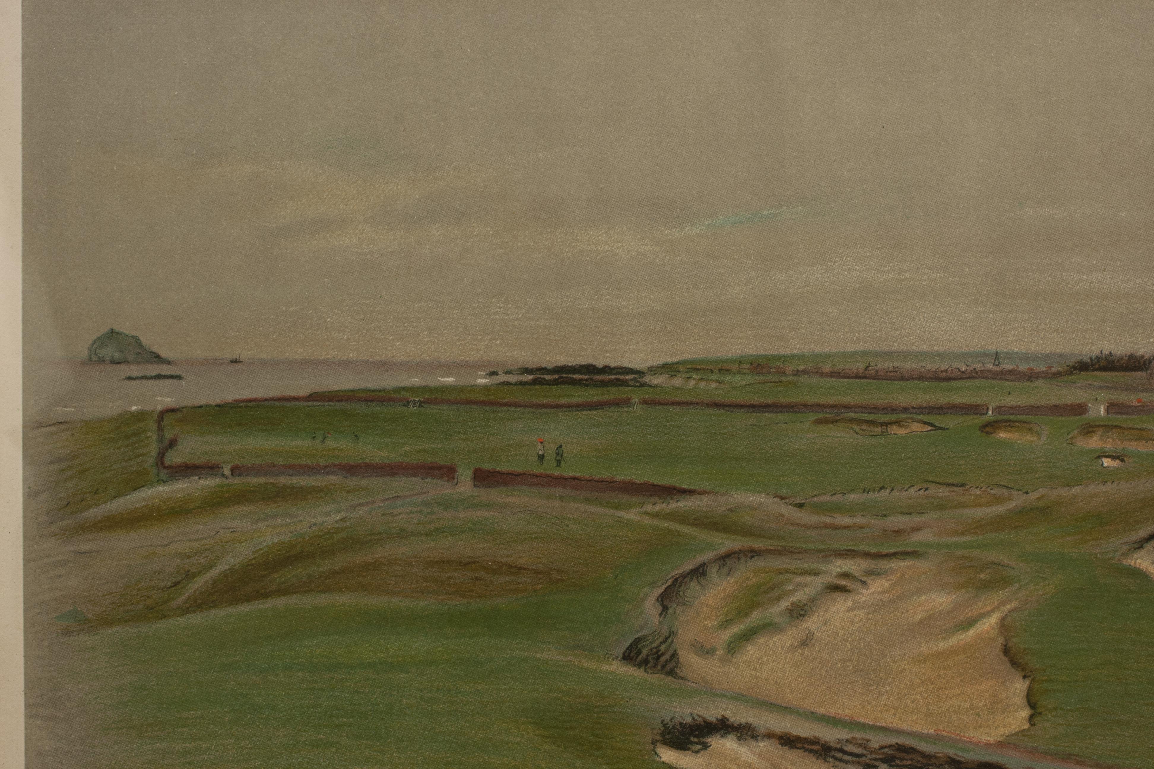 North Berwick Golf Litografía de Cecil Aldin en venta 4