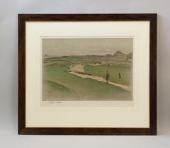 North Berwick Golf Lithograph By Cecil Aldin