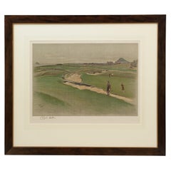 North Berwick Golf Lithograph By Cecil Aldin