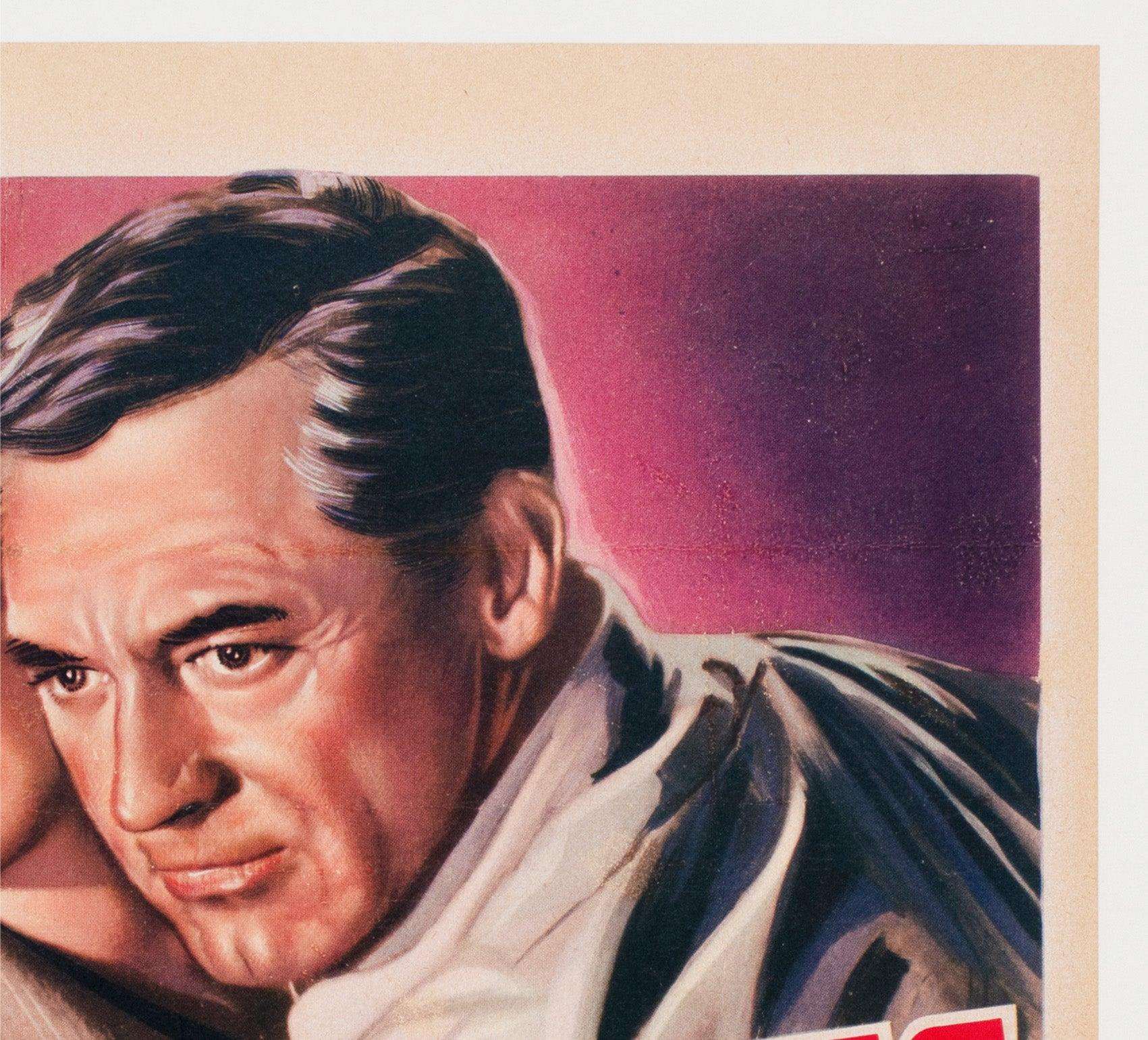 Der unsichtbare Dritte 1959 Belgisches Filmplakat (Leinen) im Angebot