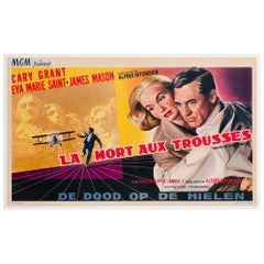 North by Northwest 1959 Belgian Film Poster