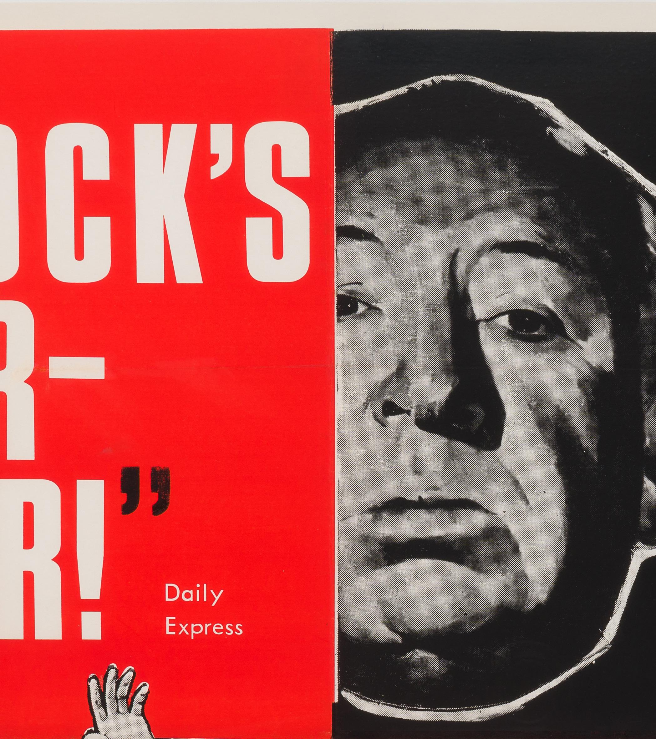 20th Century North by Northwest Original British Film Poster, 1950s, Hitchcock For Sale