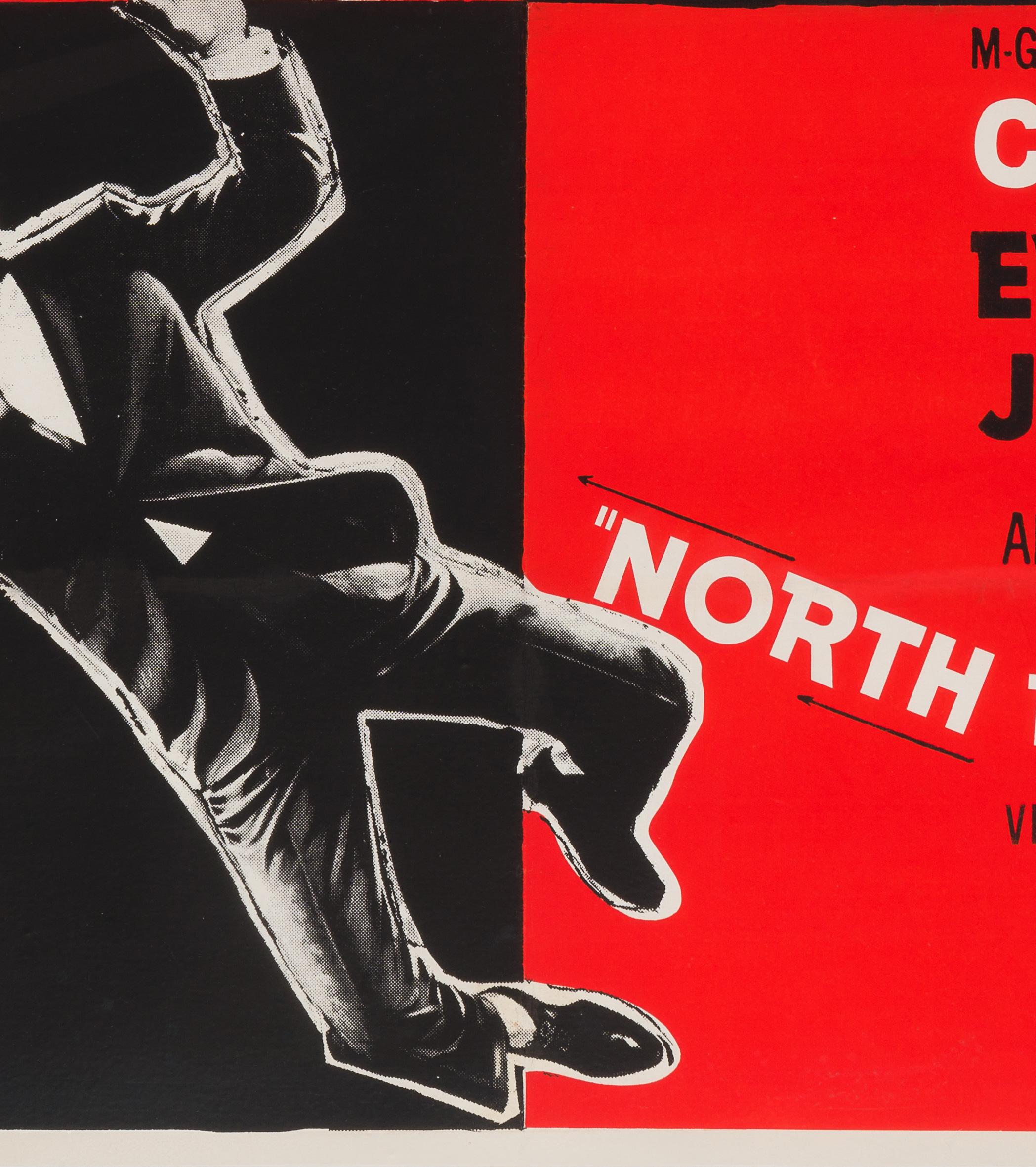 North by Northwest Original British Film Poster, 1950s, Hitchcock For Sale 2