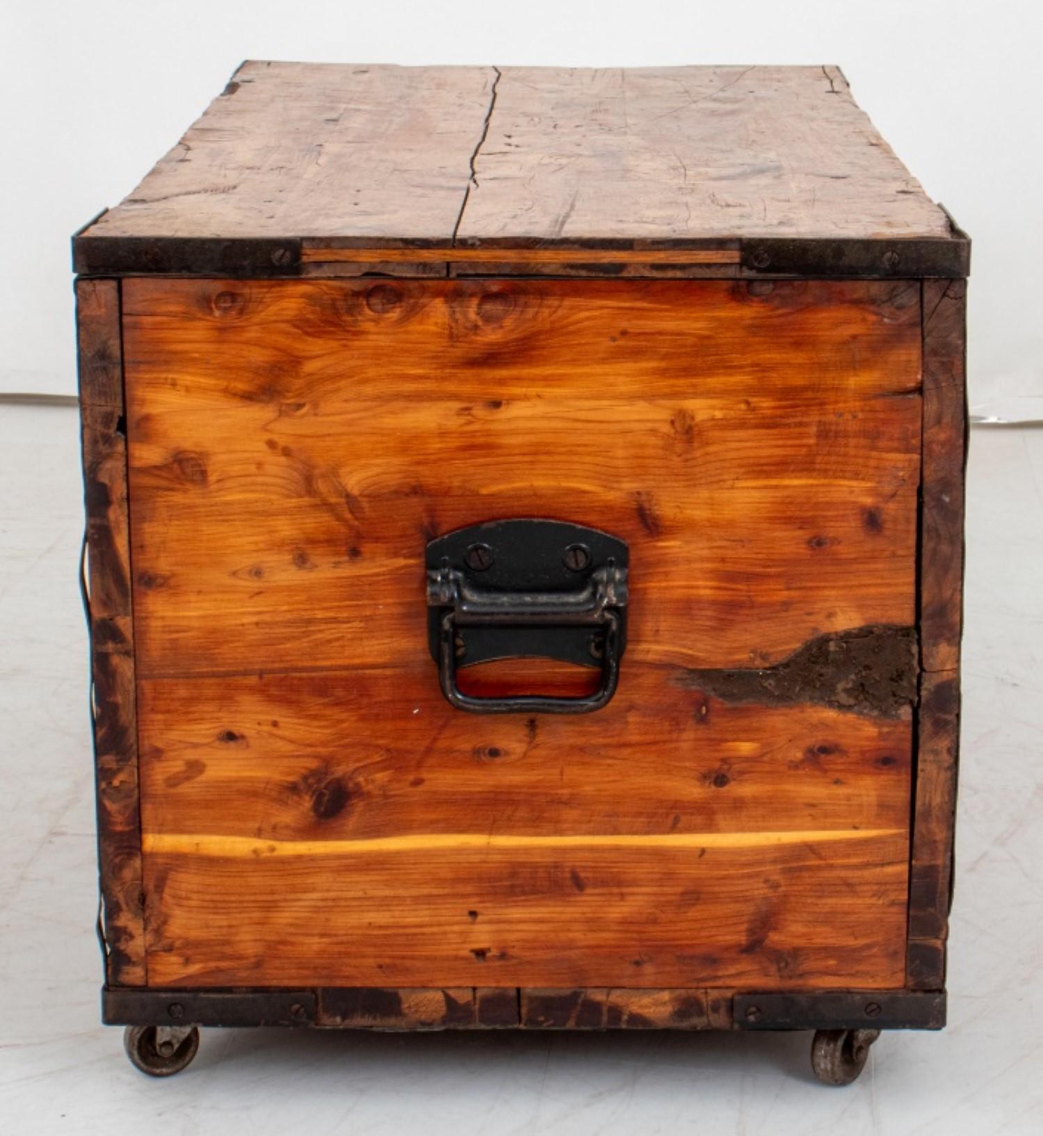 19th Century North Carolina Wood Blanket Chest, 19th C. For Sale