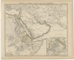 North & Central Africa & Arabia, Inset Map of Habesch 'Ethiopia & Eritrea', 1845