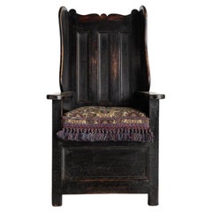 Antique North Country Lambing Chair, England, Circa 1800