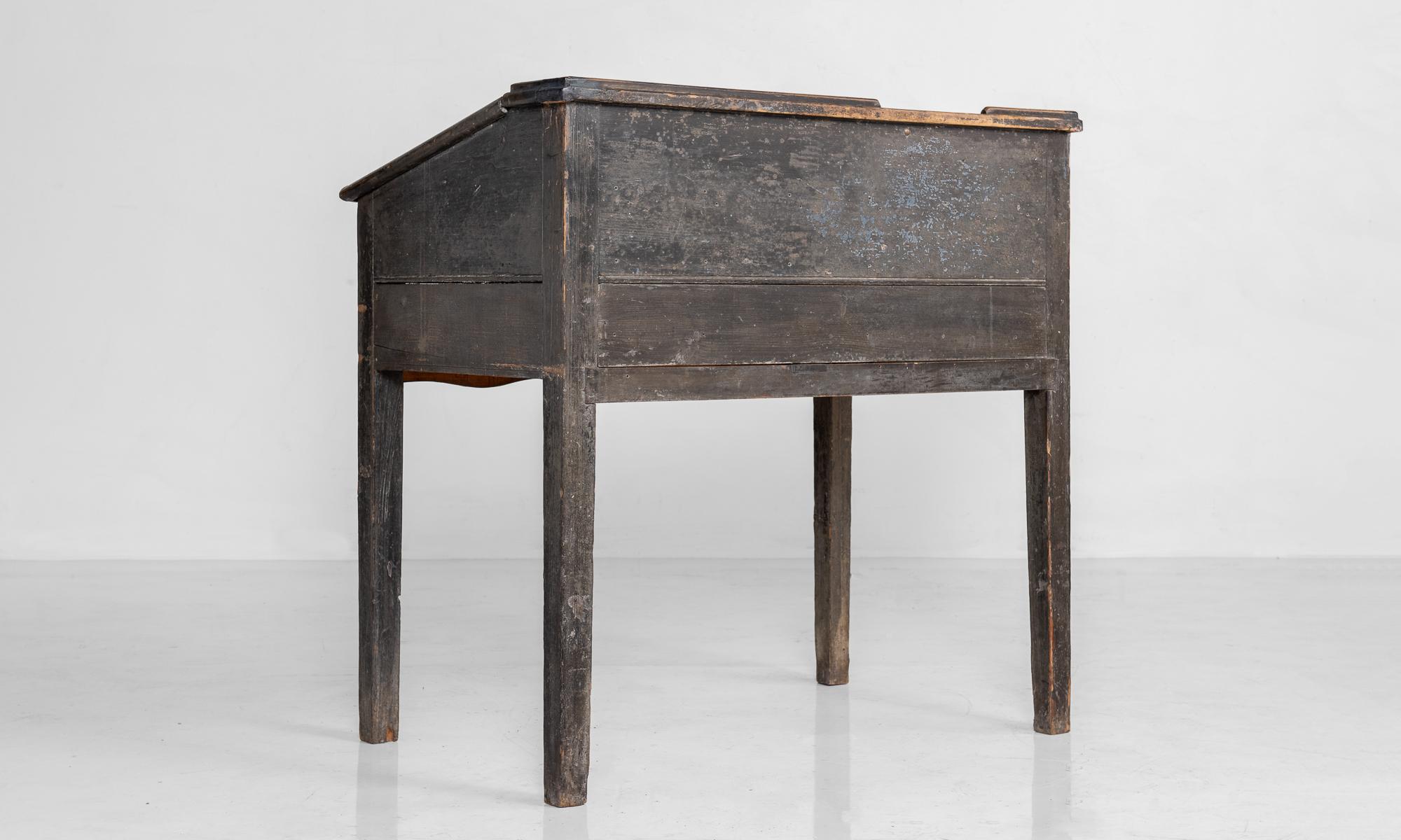 Late 19th Century North County Pine Illustrators Desk, England, circa 1880