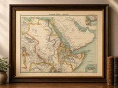 Carte de l'Afrique du Nord-Est montrant l'Egypte, l'Abyssinie, le Soudan et le Somaliland c.1902
