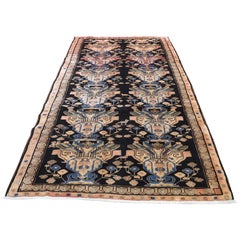 North East Persian Vase Design Wide Gallery Runner Hand Knotted Oriental Rug