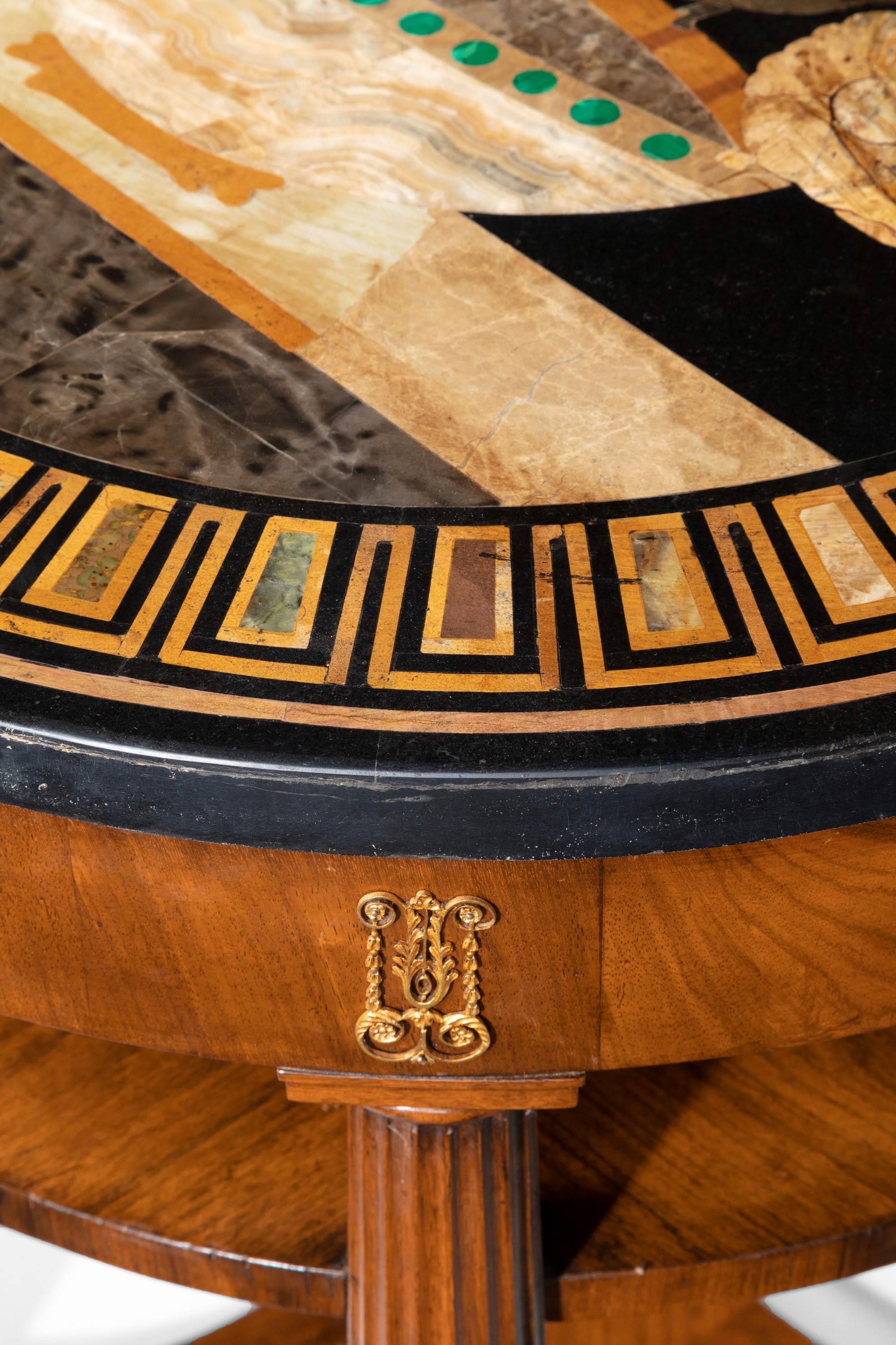 North European 19th Century Mahogany Centre Standing Table 1