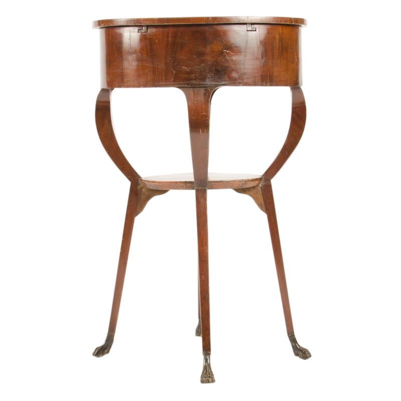 North European 19th Century Two Tier Mahogany Occasional Table For Sale