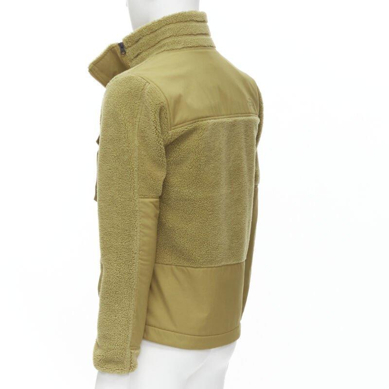NORTH FACE marrone, in pile, con tasche a soffietto e zip asimmetrica XS S in vendita 1