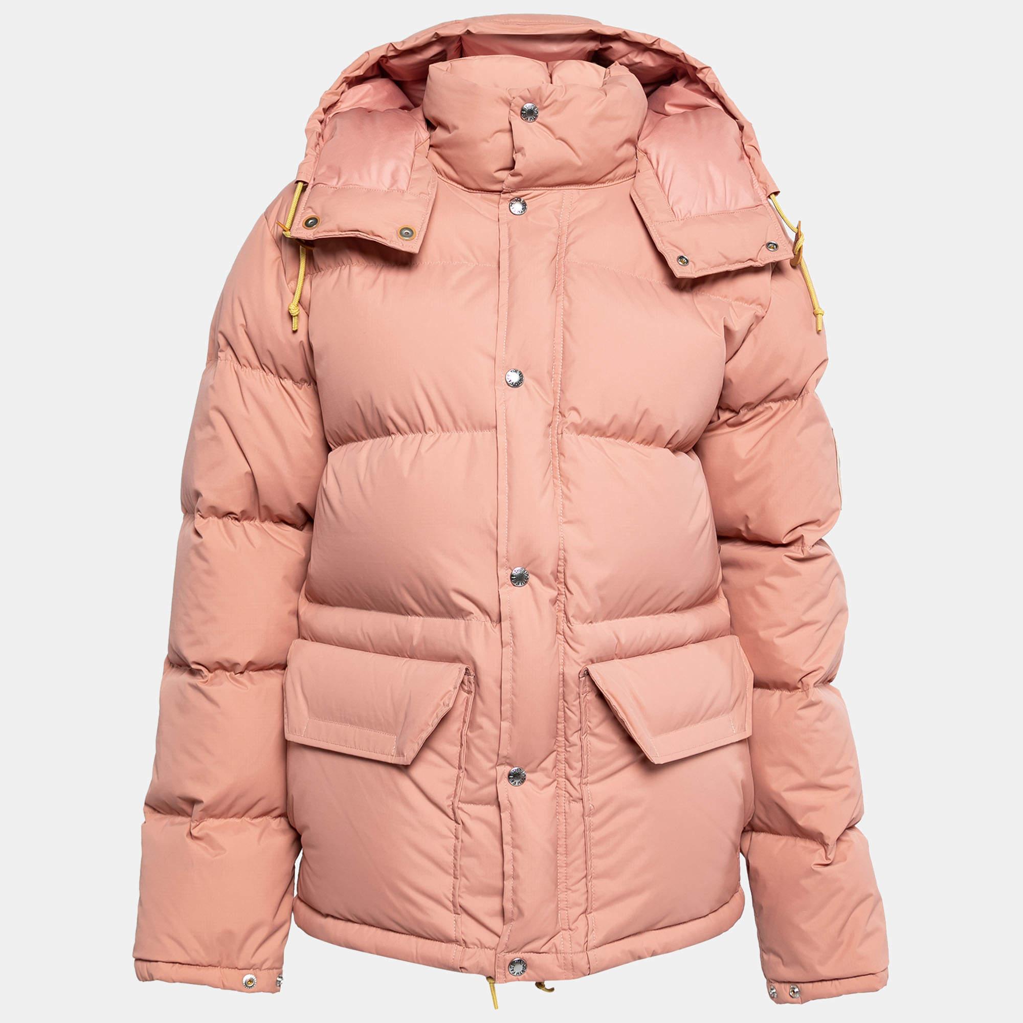 North Face X Gucci Light Pink Down Jacket S For Sale 1