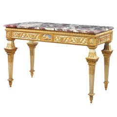 North Italian Parcel-Gilt Console Table, Turin, Late 18th Century