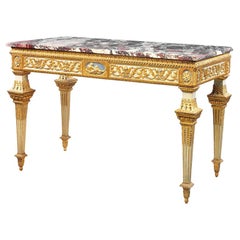 North Italian Parcel-Gilt Console Table, Turin, Late 18th Century