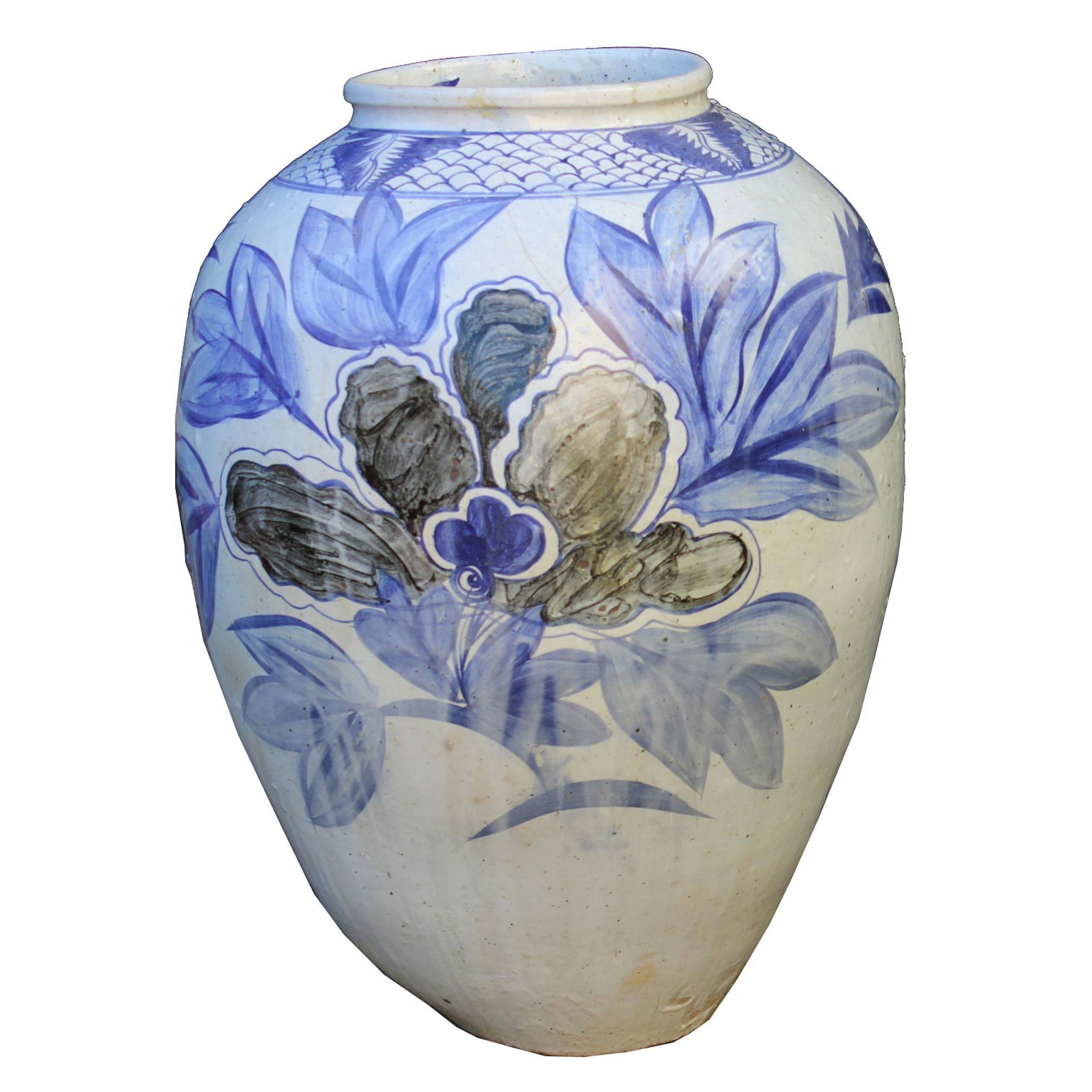 North Korean Blue & White Jar 1