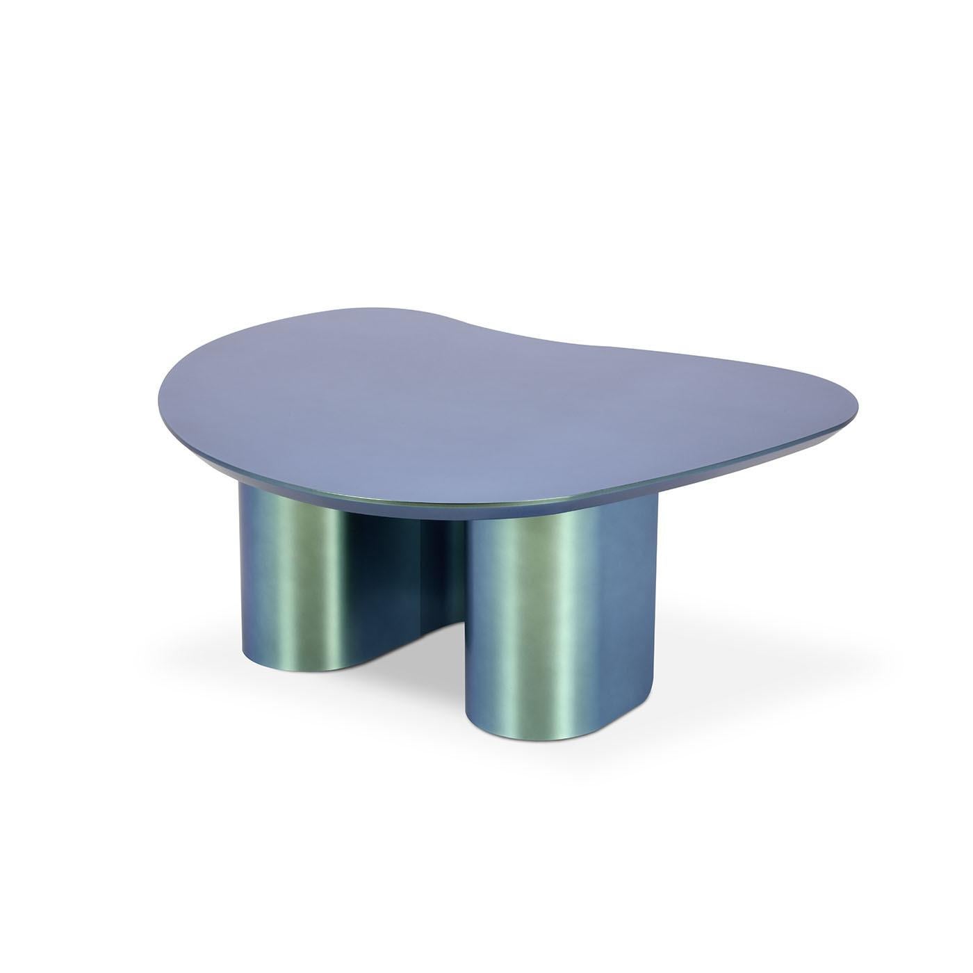 XXI secolo e contemporaneo Tavolino North in metallo azzurro di Vladislav Tolochko by Adrenalina in vendita